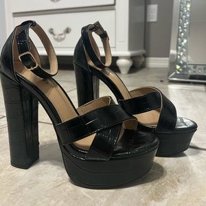 Black Platform Heels